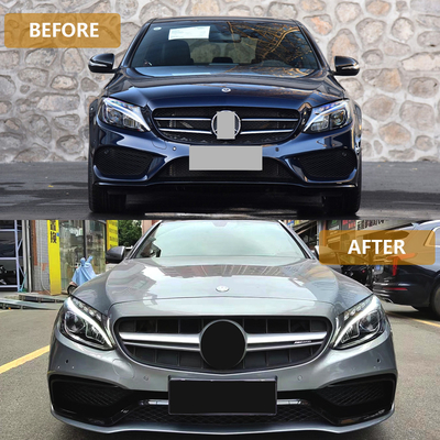 angepasster C63 AMG-Style Frontbumper-Gitter für Mercedes Benz C-Klasse W205 2015-2018