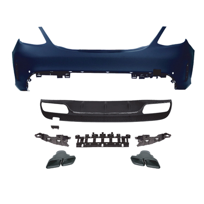Mercedes-Benz C-Klasse W205 Hinterbumper-Upgrade Hinterdiffusor Lippen- und Kehlsauspuff