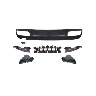 Mercedes-Benz C-Klasse W205 Hinterbumper-Upgrade Hinterdiffusor Lippen- und Kehlsauspuff