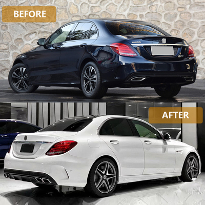 Autozubehör Auto-Seitenröcke Benz C Modifiziert auf C63 AMG Stil 2015-2018 Body-Kits