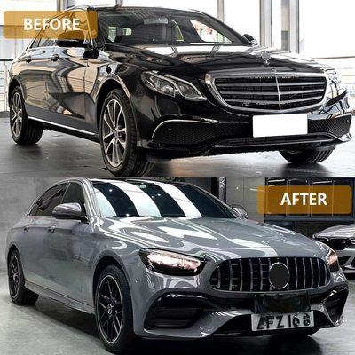 E-Klasse W213 2016- AMG 21-23 Body Kit Autobumper Vorderlippe Hinterdiffuser Auspuff Tipps Seitenröcke für Benz