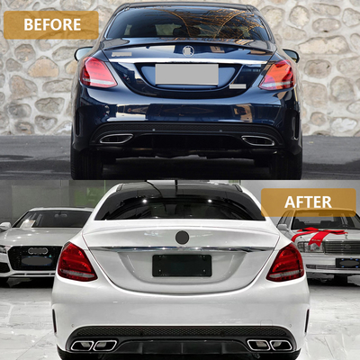15-18 Mercedes-Benz C-Klasse W205 Body Kit Morden Luxus Design Stil Schwanz Halsrohr