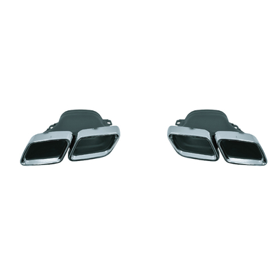 Polsterte Edelstahl-Auspuffspitze C63 AMG Stil für 15-18 Mercedes-Benz C-Klasse W205