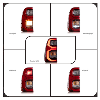100% getestet 2020- Hilux Rückleuchten Modifizierte Flash LED Rückleuchten für Hilux Rocco