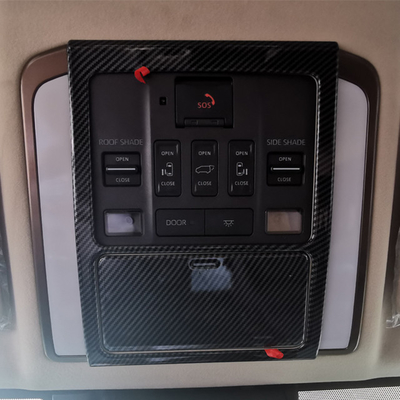 Toyota Tacoma 2024 2025 Auto Innenraum ABS Kohlenstofffaser Schwarz Kopflicht Schalterknopf Abdeckung Trim 1pcs