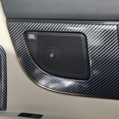 ABS-Kohlenstoff-Auto-Tür-Horn-Abdeckungsrahmen für 2024 Toyota Alphard in Weiß/Schwarz/Tan