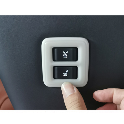ABS-Autozubehör Zwei Reihe Sitz Anpassung Speicher Schalter Panel Abdeckung Rahmen Trim für 2024