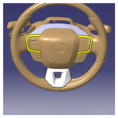 Nomal Toyota 2024 Alphard Vellfire ABS Kohlenstofffaser Geometrisches Lenkrad